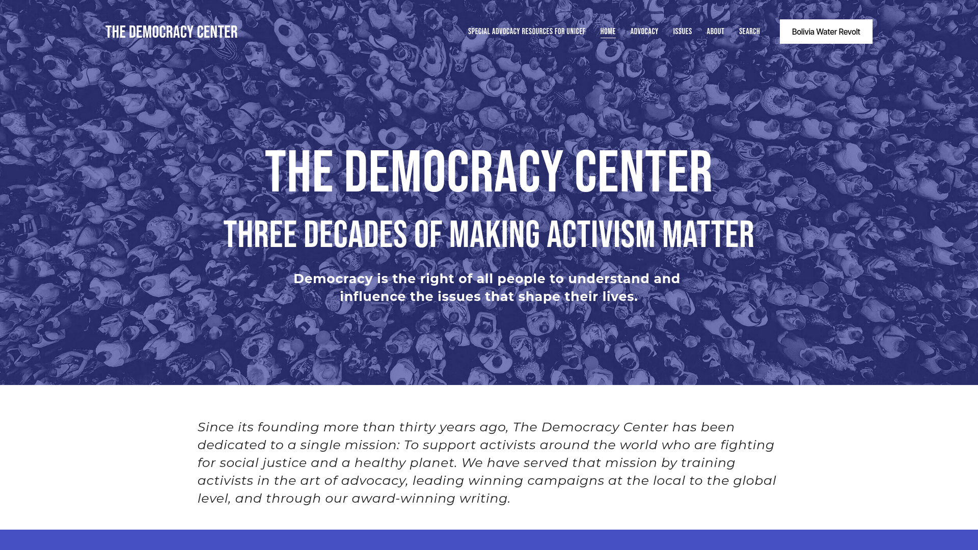 The Democracy Center — Advocacy in 45 Mt Auburn St