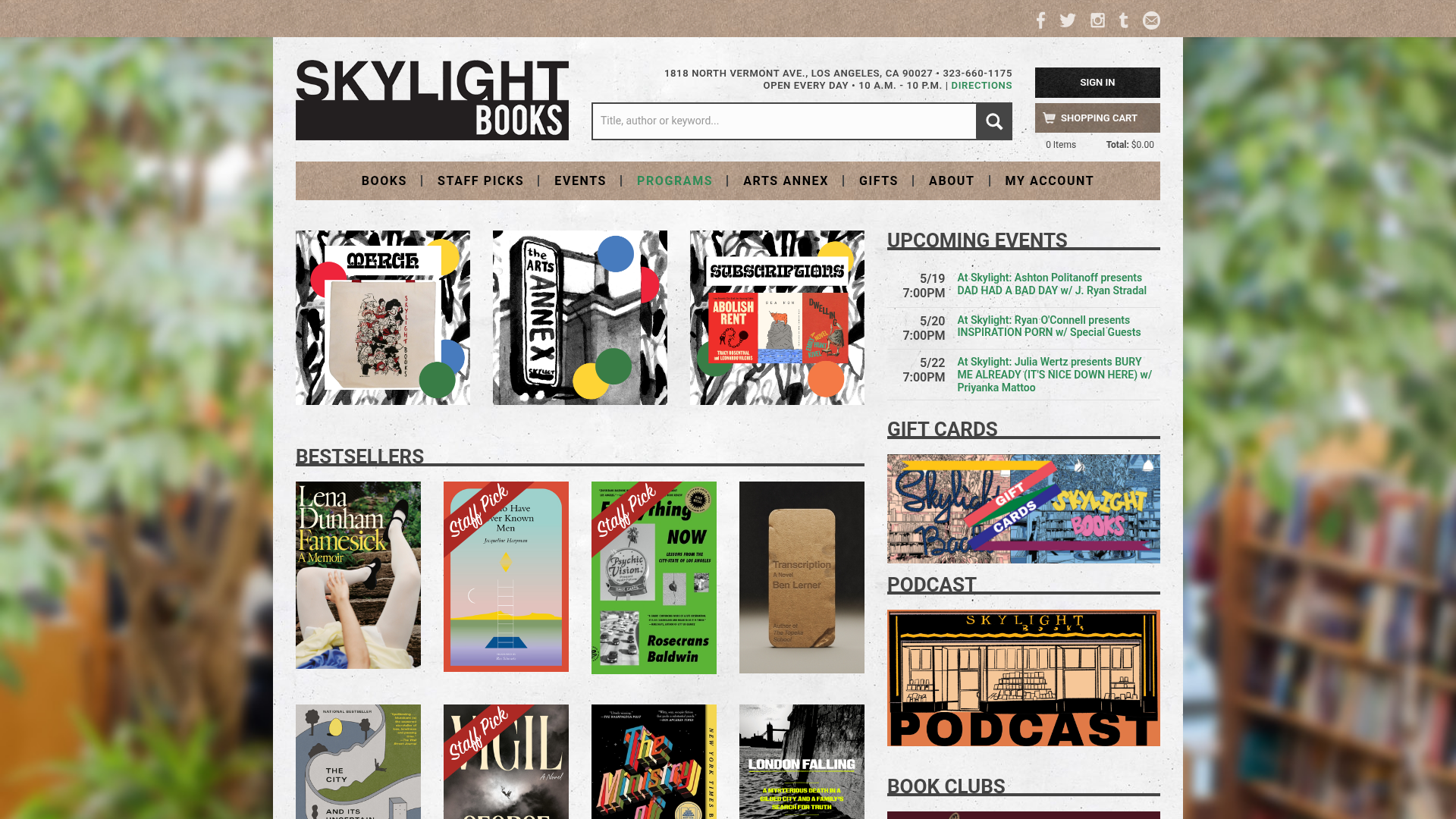 Skylight Books — Book Clubs in Los Angeles
