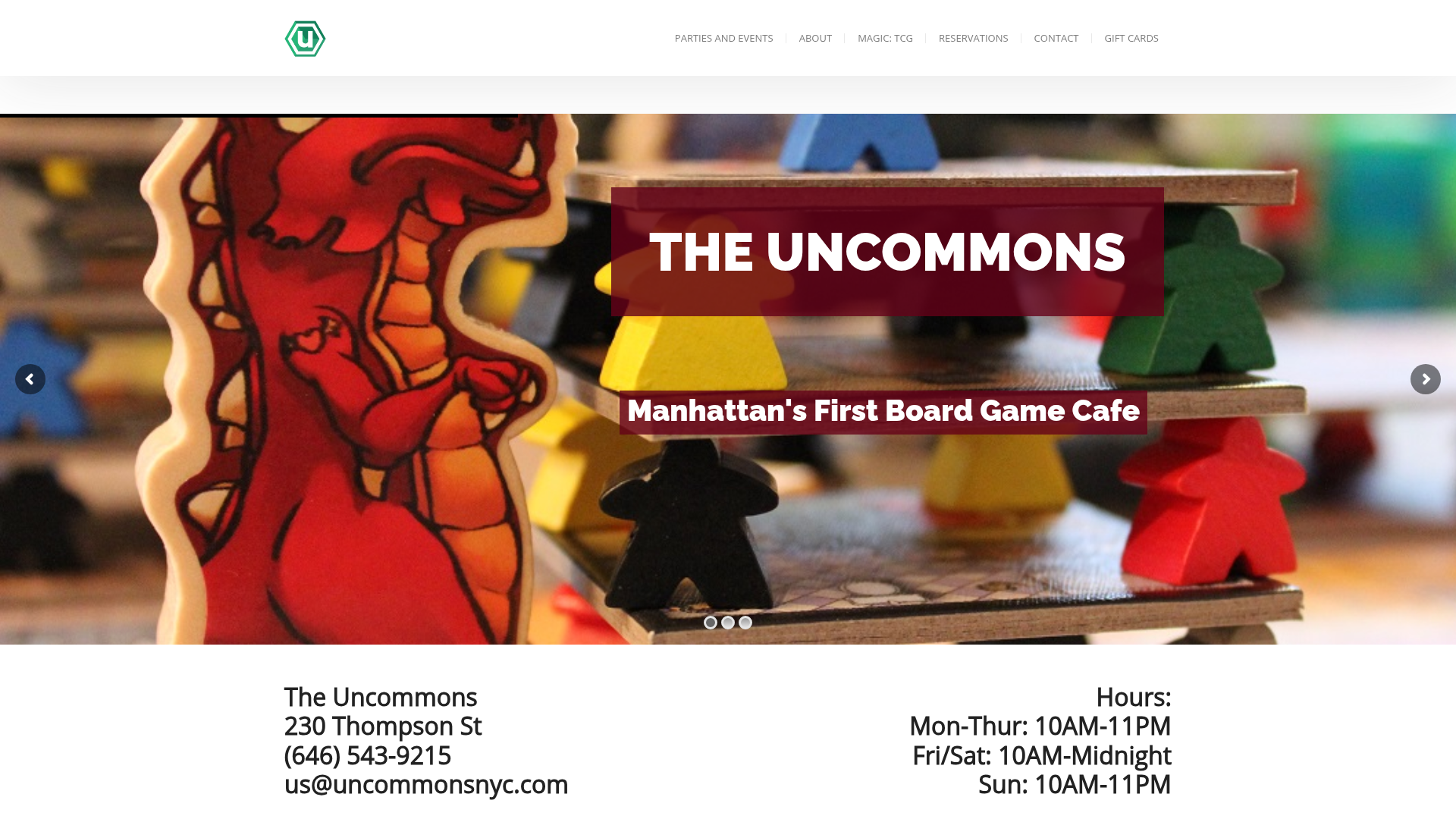 The Uncommons — Board Games in New York